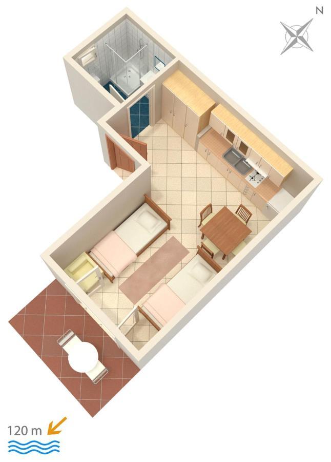 By The Sea Baska Voda, Makarska - 300 Apartman Baška Voda
